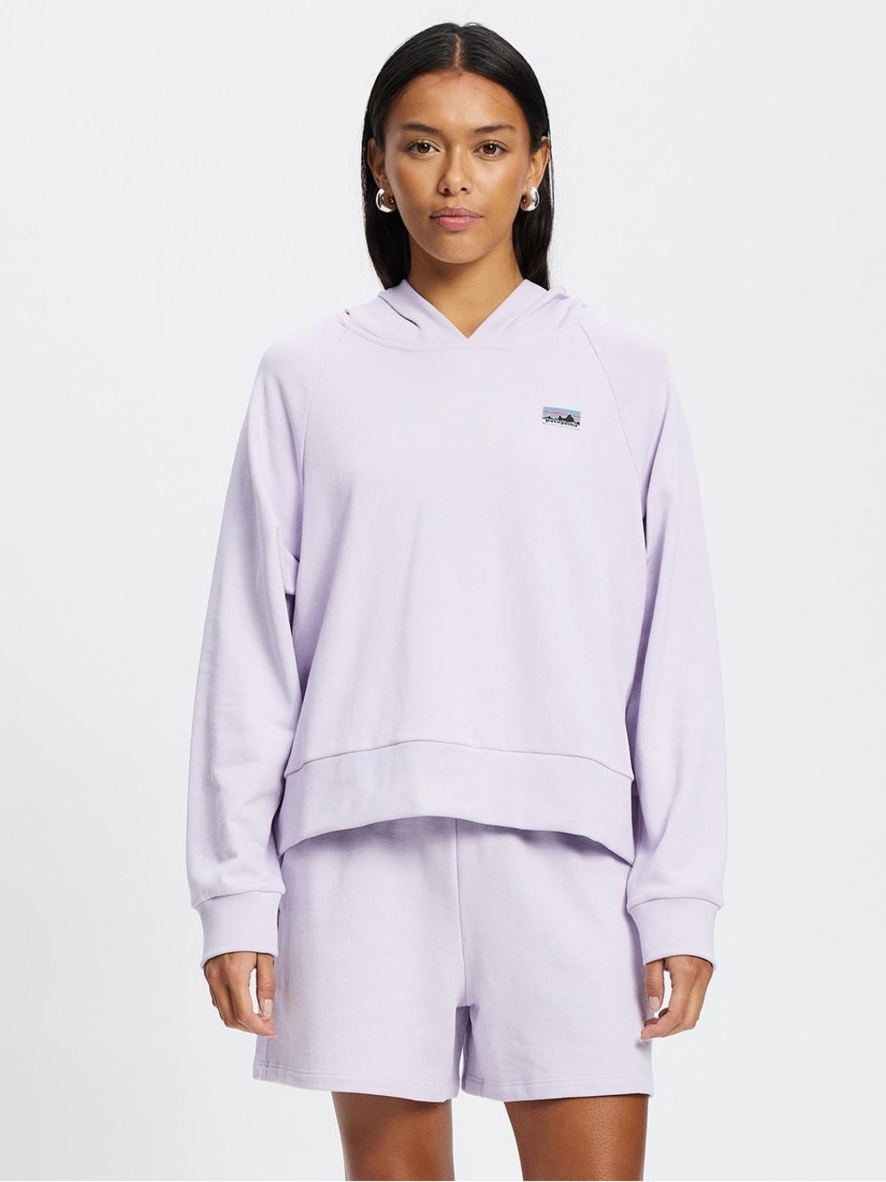Patagonia Women's Organic Certified Cotton Essential Hoody in Foxglove Purple